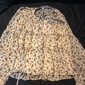 White print dress top